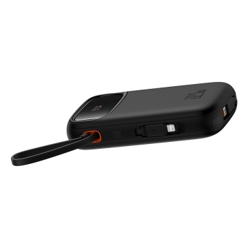 Acumulator Extern 2x Lightning, 3x Type-C, 2x USB, 22.5W, 10000mAh + Cablu Type-C, 30cm - Baseus Qpow Pro+ (P10055003113-00) - Black - Img 5