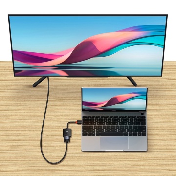 Adaptor HDMI, VGA, Jack, Micro-USB Baseus, 1080P, WKQX010101 - Negru - Img 8