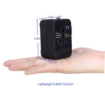 Adaptor priza EU la US, UK, AUS, 2 x USB, Techsuit, HHT202 - Alb - Img 5