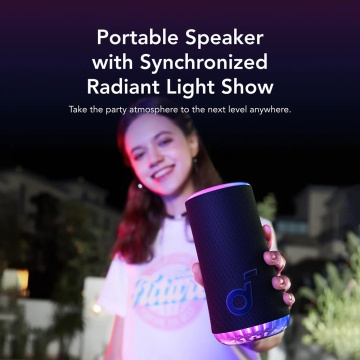 Boxa portabila wireless Anker SoundCore Glow, 30W, IP67 - Albastru - Img 2