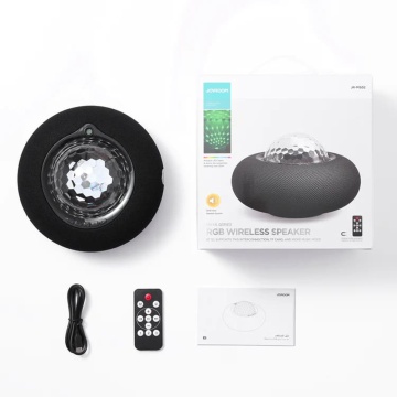 Boxa wireless portabila JoyRoom, lumini RGB, 4400mAh, JR-MS02 - Negru - Img 6