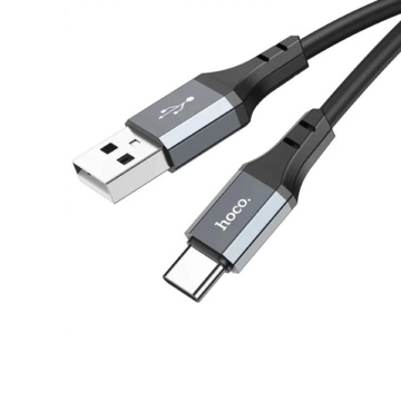 Cablu de date Hoco (X92) - USB la tip C, 3A, 3m - Negru - Img 2