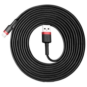 Cablu de date Lightning Baseus, QC3.0, 2A, 3m, CALKLF-R91 - Negru - Img 3