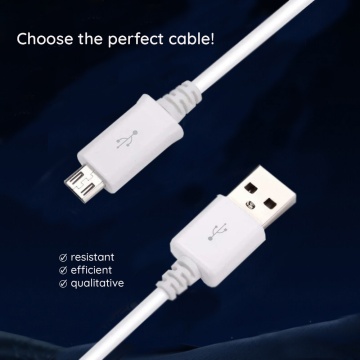Cablu de date Micro-USB Samsung, 0.8m, alb, bulk, ECB-DU68WE - Img 7
