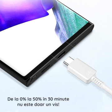 Cablu Samsung Fast Charging Type-C PD100W, 5A, 1m, EP-DN975BWEGWW - Alb - Img 6