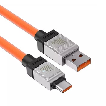 Cablu Super Fast Charging USB-C PD100W Baseus, 2m, CAKW000707- Portocaliu - Img 4