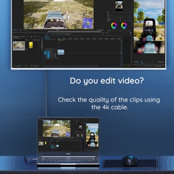 Cablu Video Usams U74 (US-SJ531) - DP la DP 4K@30Hz HD, 2m - Negru - Img 4