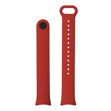 Curea pentru Xiaomi Mi Band 8 / 8 NFC / 9 / 9 NFC - Fixed Silicone Strap - Red - Img 3