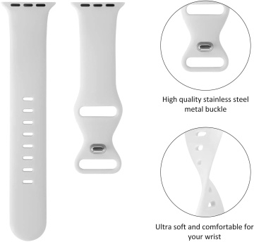 Curea (W031) - Apple Watch 1/2/3/4/5/6/7/8/9/10/SE/SE 2/Ultra/Ultra 2 (42/44/45/46/49mm) - Negru - Img 2