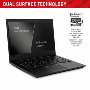 Folie premium MacBook Pro 13" 2020 Displex Laptop Privacy Safe - Negru - Img 3