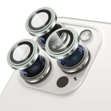 Folie sticla iPhone 16 Plus Lito S+ Camera Protector - Verde Titan - Img 1