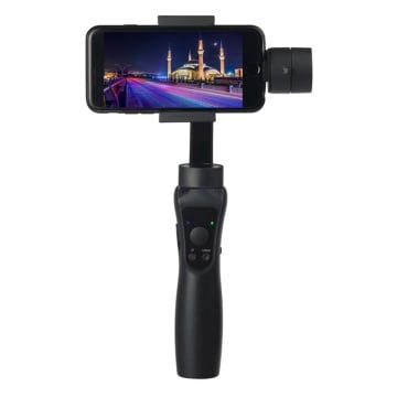 Gimbal telefon 360° Face Tracking Techsuit S5 - Negru - Img 1