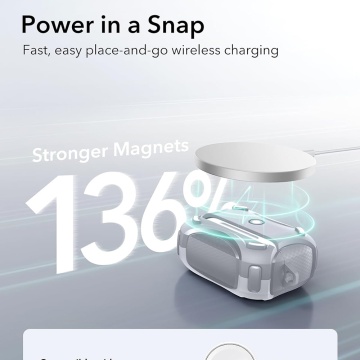 Husa Apple AirPods Pro ESR Cyber Magnetic Lock HaloLock - Alb - Img 2