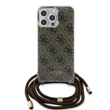Husa Guess Crossbody Cord 4G Print iPhone 15 Pro GUHCP15LHC4SEW -Maro - Img 3