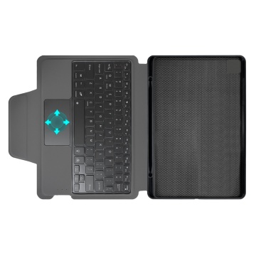 Husa iPad Pro 11 (2018 / 2020 / 2021 / 2022) -Techsuit - KeyTab Pro (cu tastatură fără fir RGB/suport stilou) - Negru (Copy 11) - Img 7