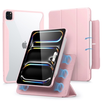 Husa iPad Pro 13 (2024) ESR Rebound Hybrid - Roz - Img 1