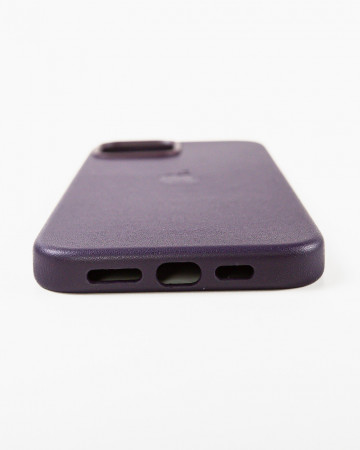 Husa Iphone 12 Pro Max din piele naturala Mov MagSafe - Img 3