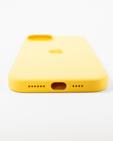 Husa Iphone 14 Plus din silicon Galbena MagSafe - Img 3