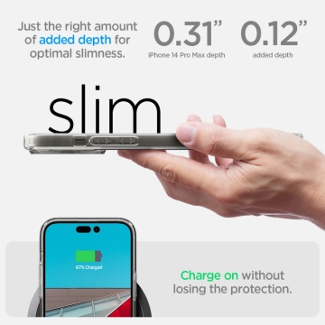 Husa Iphone 14 Pro Max Spigen - Ultra Hybrid, Clear - Img 7