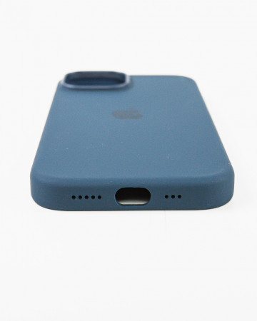 Husa Iphone 15 din silicon Blue MagSafe - Img 3