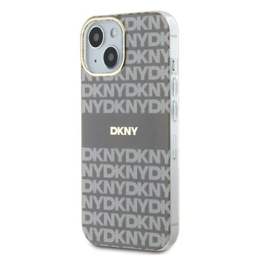 Husa iPhone 15 - DKNY IML Mono & Stripe MagSafe (DKHMP15SHRHSEE) - Beige - Img 3