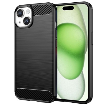 Husa iPhone 15 Plus Carbon, Negru - Img 1