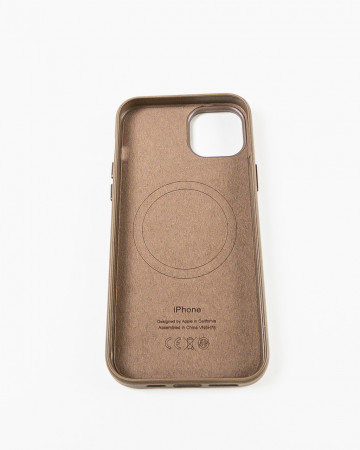 Husa Iphone 15 Plus din piele naturala Maro MagSafe - Img 5