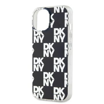 Husa iPhone 15 Plus - DKNY IML Checkered Mono Pattern (DKHCP15MHDLCEK) - Black - Img 4
