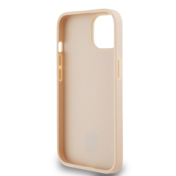 Husa iPhone 15 Plus - DKNY Leather Checkered Mono Pattern & Printed Stripes (DKHCP15MPCPTSSP) - Pink - Img 5