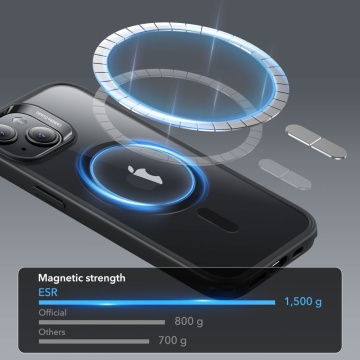 Husa iPhone 15 Plus ESR Classic Hybrid HaloLock - Negru - Img 2