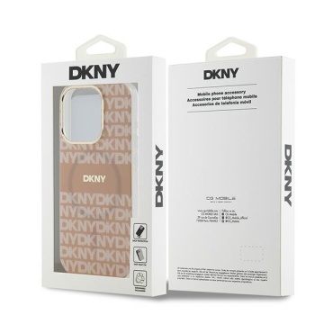 Husa iPhone 15 Pro Max - DKNY IML Mono & Stripe MagSafe (DKHMP15XHRHSEP) - Pink - Img 6