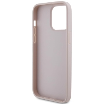 Husa iPhone 15 Pro Max Guess Leather 4G Triangle Strass GUHCP15XP4TDPP - Roz - Img 6