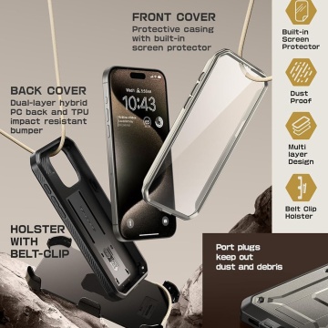 Husa iPhone 15 Pro - Titan Gray - Img 2