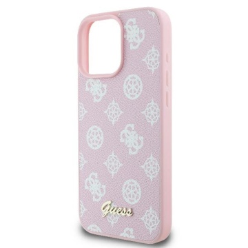 Husa iPhone 16 Pro Guess Peony Script MagSafe, GUHMP16LPGPYSP - Roz - Img 7