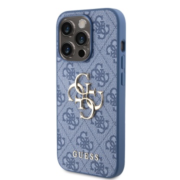 Husa originala Guess iPhone 15 Pro Hardcase 4G Big Metal Logo GUHCP15L4GMGBL- Albastru - Img 6