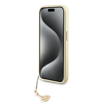 Husa originala Guess iPhone 15 Pro Hardcase 4G Charms Collection GUHCP15LGF4GBR- Maro - Img 3
