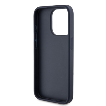 Husa originala Guess iPhone 15 Pro Hardcase 4G Triangle Metal Logo GUHCP15LPG4GPB- Albastru - Img 2
