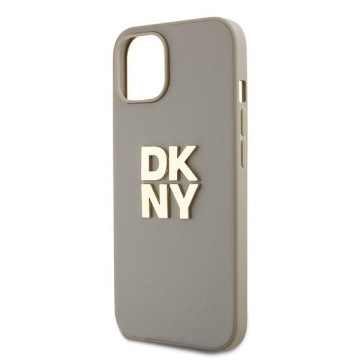 Husa pentru iPhone 15 - DKNY Hardcase Wrist Strap Stock Logo (DKHCP15SPBSWSE) - Beige - Img 3