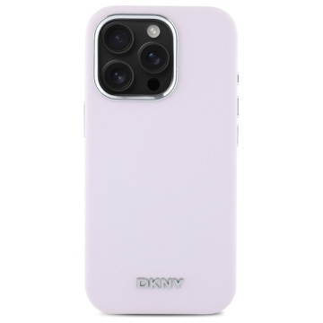 Husa pentru iPhone 16 Pro Max - DKNY Hardcase Liquid Silicone Small Metal Logo MagSafe (DKHMP16XSMCHLP) - Pink - Img 3