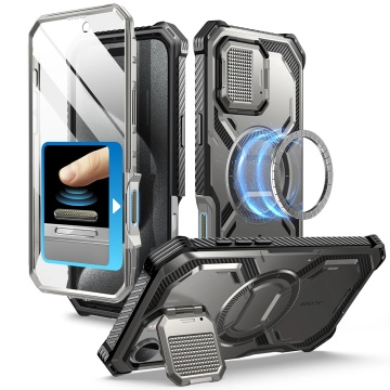 Husa pentru iPhone 16 Pro Max + Folie - I-Blason Armorbox - Titan Gray - Img 1