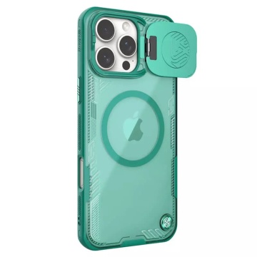 Husa pentru iPhone 16 Pro Max - Nillkin Iceblade Prop Magnetic (without Camera Cutout) - Green - Img 1