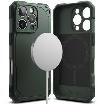 Husa pentru iPhone 16 Pro Max - Ringke Rugged Gear MagSafe - Dark Green - Img 1