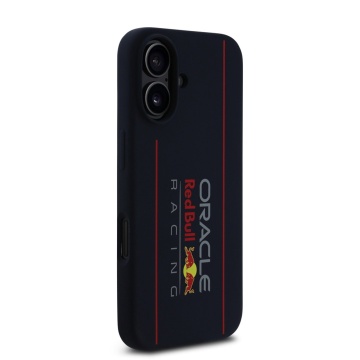 Husa pentru iPhone 16 - Red Bull Racing Silicone Oversize Vertical Logo MagSafe (RBHMP16S24SIOLRV) - Navy - Img 3
