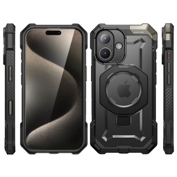 Husa pentru iPhone 16 - Supcase Unicorn Beetle Defender - Black - Img 3