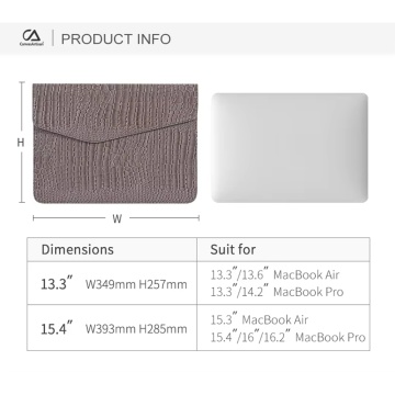Husa pentru laptop 15"-16" CanvasArtisan, EL32-P03 - Mov - Img 2