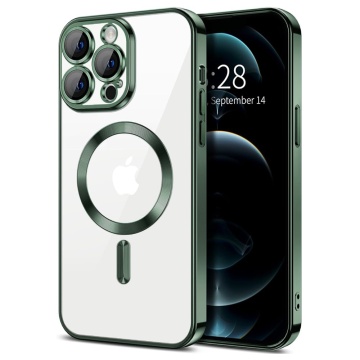 Husa premium iPhone 12 Pro Max Techsuit Luxury Crystal MagSafe - Verde - Img 1