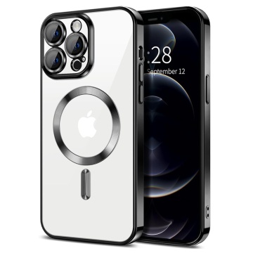 Husa premium iPhone 13 Pro Max Techsuit Luxury Crystal MagSafe - Negru - Img 1