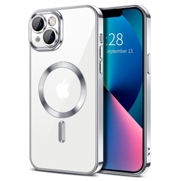 Husa premium iPhone 13 Techsuit Luxury Crystal MagSafe - Argintiu - Img 1