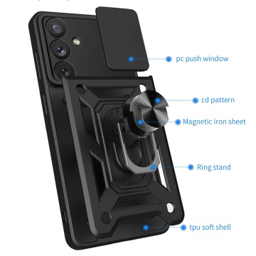 Husa Samsung Galaxy A54 protectie camera Techsuit CamShield Series, Black - Img 2