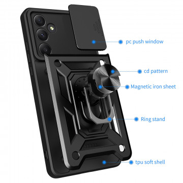Husa Samsung Galaxy A55 5G protectie camera Techsuit CamShield Series, Albastru - Img 3